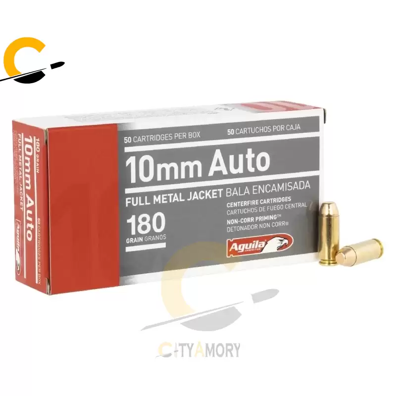 Aguila 10mm Auto 180 gr FMJ Target and Range 50/Box