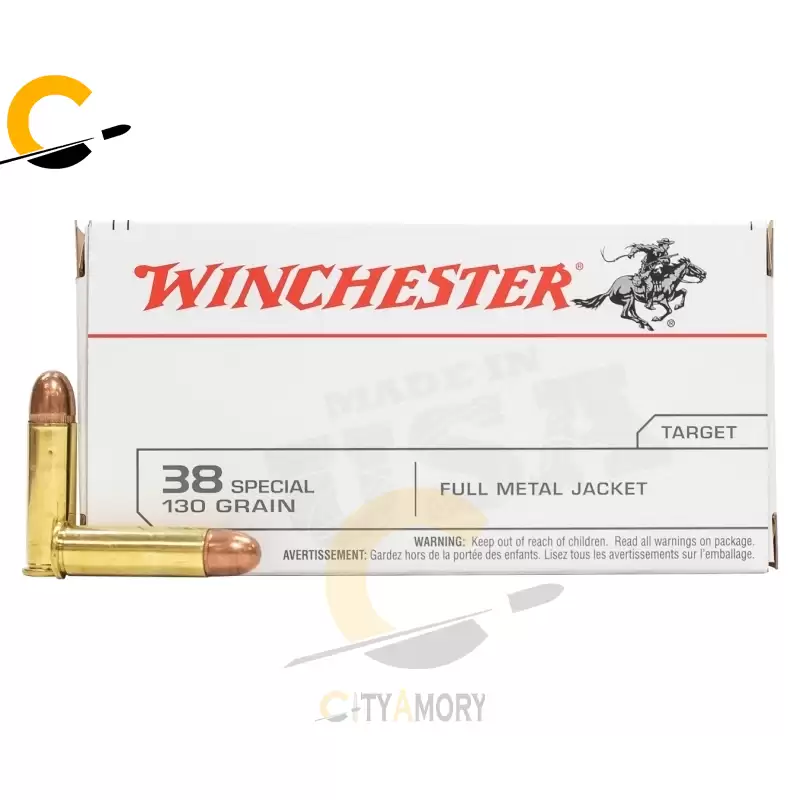 Winchester 38 Special 130 gr FMJ 100 Round Value Pack