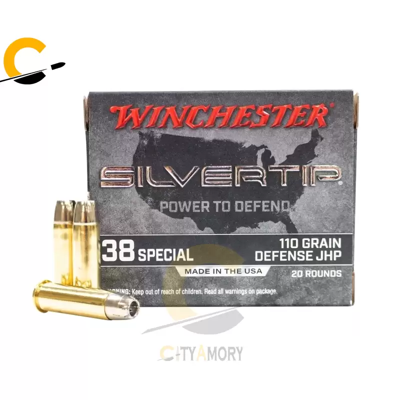 Winchester 38 Special 110 gr Jacketed Hollow Point Silvertip 20/Box