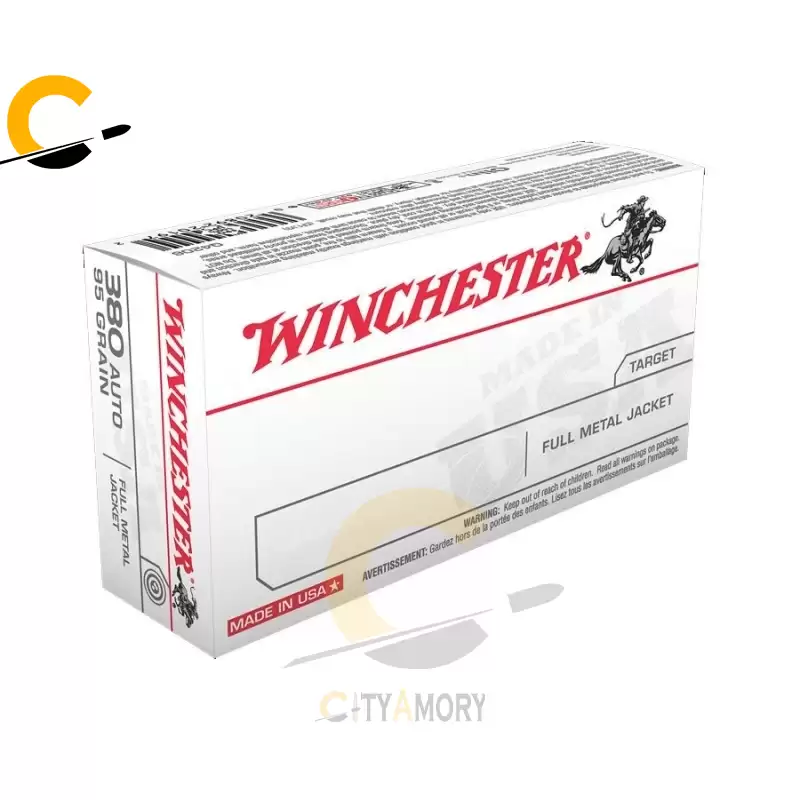 Winchester 380 Auto 95 gr FMJ 50/Box