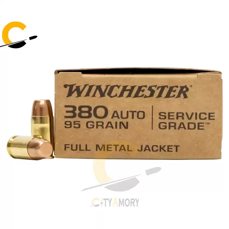 Winchester 380 ACP 95 gr FMJ FN Service Grade 50/Box