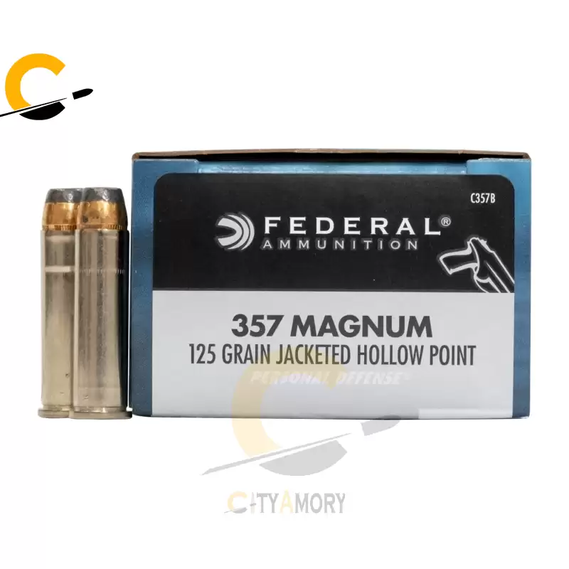 Federal 357 Magnum 125 gr JHP Personal Defense 20/Box