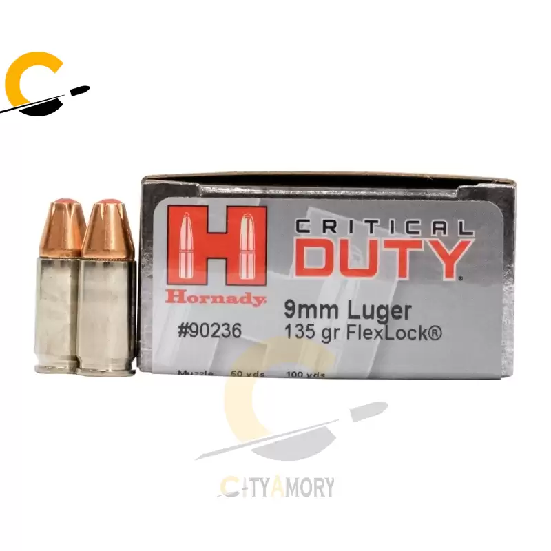 Hornady 9mm Luger 135 gr FlexLock Critical Duty 25/Box