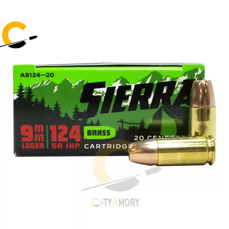 Sierra Bullets 9mm 124 gr JHP Outdoor Master 20/Box