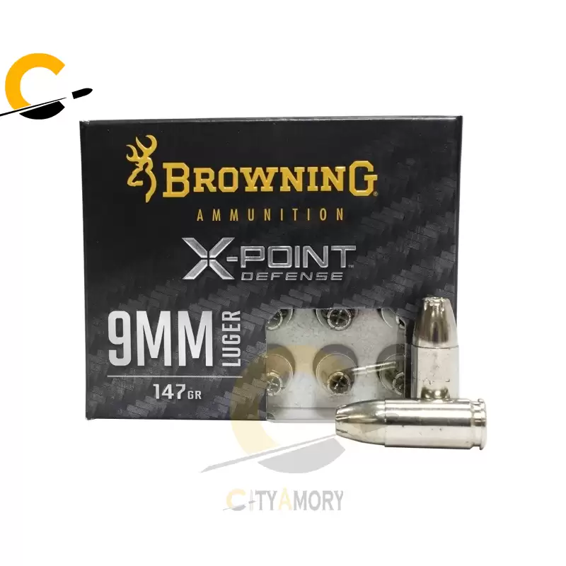 Browning Ammunition 9mm 147 gr X-Point Defense 20/Box